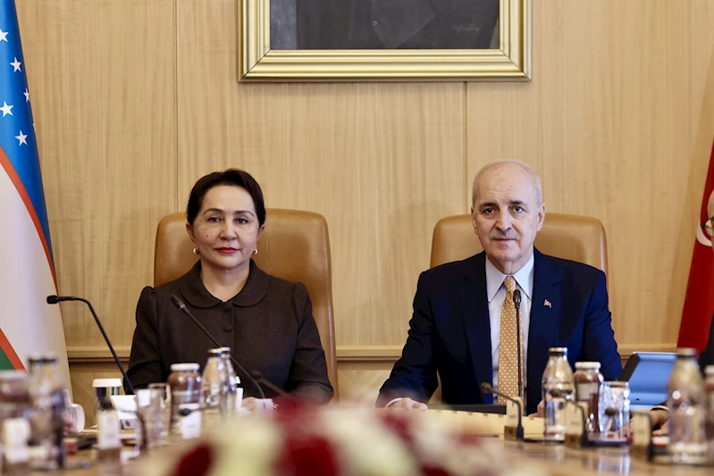 TBMM Başkanı Kurtulmuş, Özbekistan Ali Meclisi Senato Başkanı Narbayeva ile bir araya geldi
