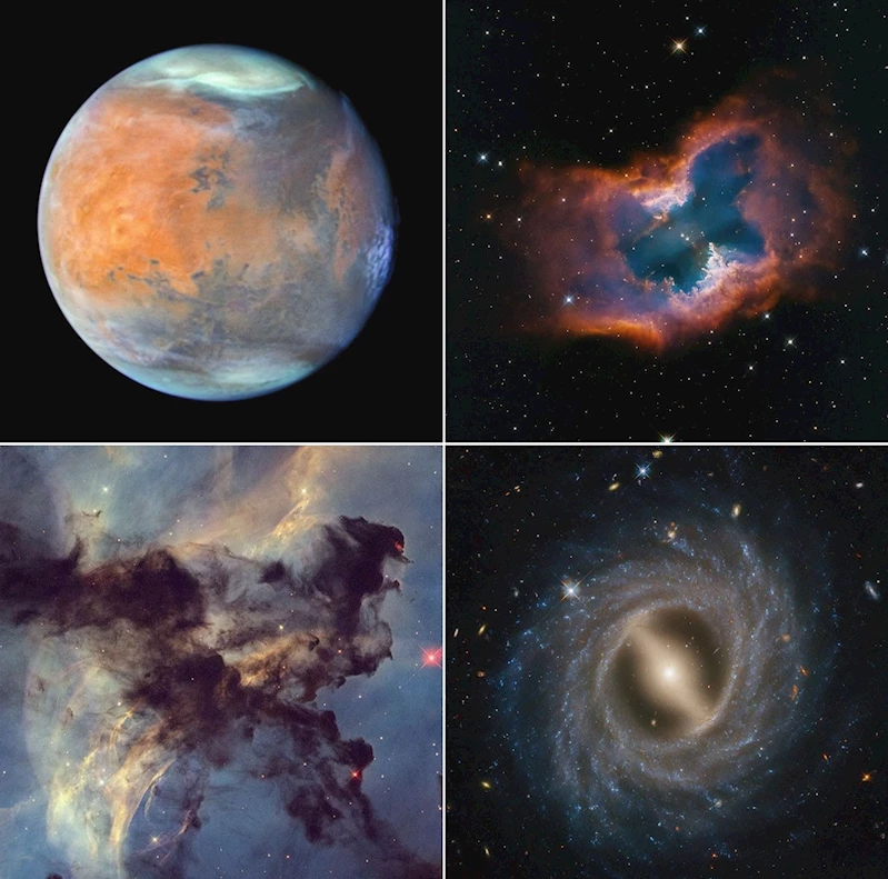 Hubble Uzay Teleskobu 35’inci yılında dört fotoğraf paylaştı