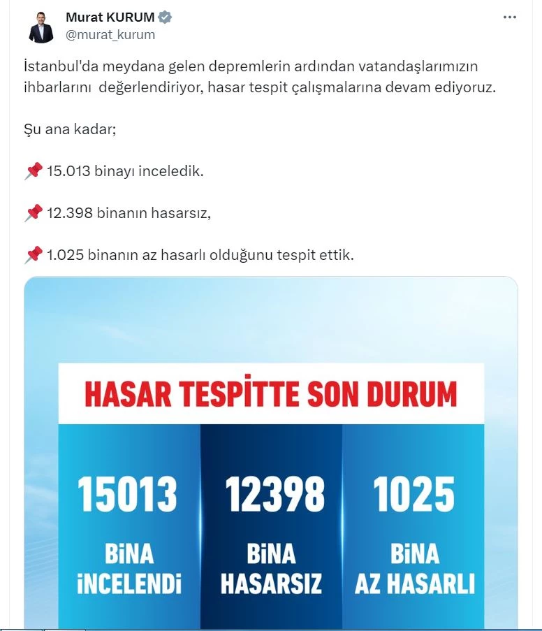 Bakan Kurum: İstanbul