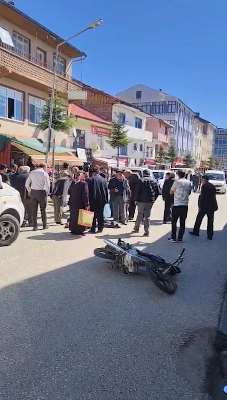 Motosikletli yayaya çarptı: 2 yaralı
