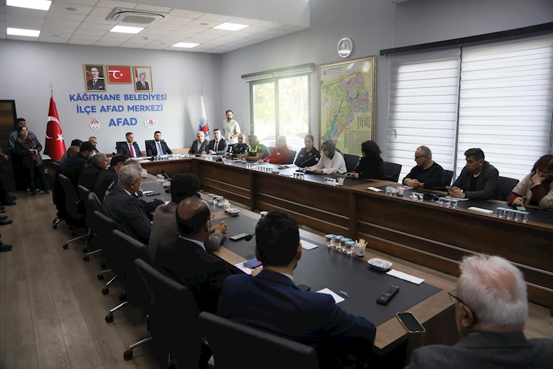  Kâğıthane’de afet koordinasyon toplantısı gerçekleşti