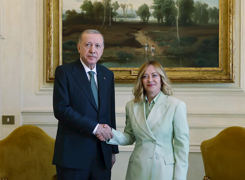 Cumhurbaşkanı Erdoğan ile Meloni görüşmesi başladı / Fotoğraf eklendi