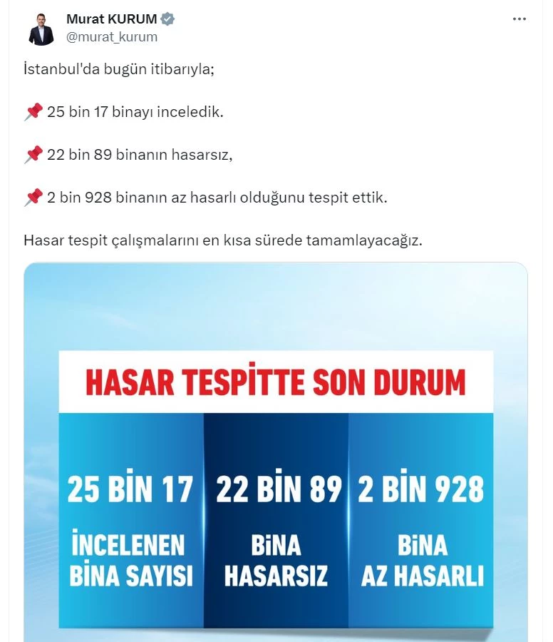 Bakan Kurum: İstanbul