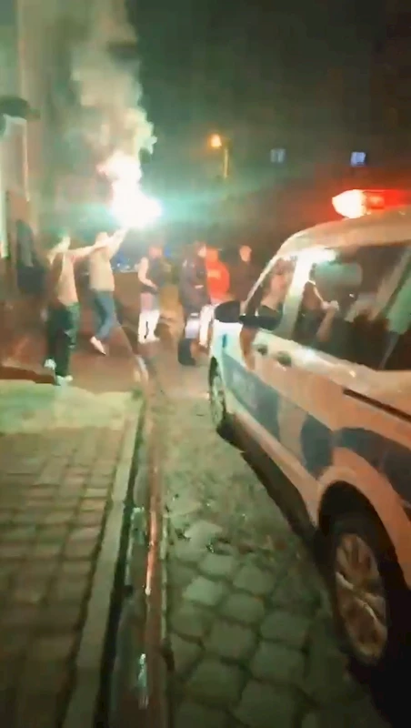 Samsun- Kavga ihbarına giden polislere sürpriz kutlama /Video eklendi 