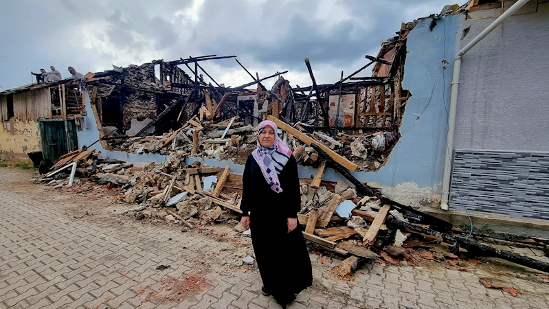 Evi yanan kadın: Evim 1 saat içinde yandı, bir şey yapamadık