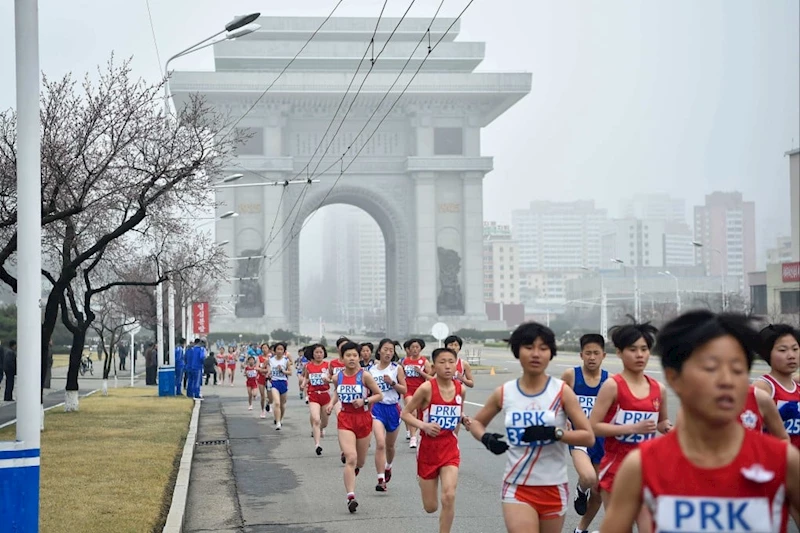 Kuzey Kore 6 yıl sonra uluslararası maratona ev sahipliği yaptı