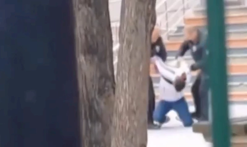 Yeğenini okuldan almak isteyen alkollü dayı olay çıkarttı