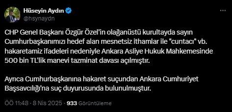 Cumhurbaşkanı Erdoğan