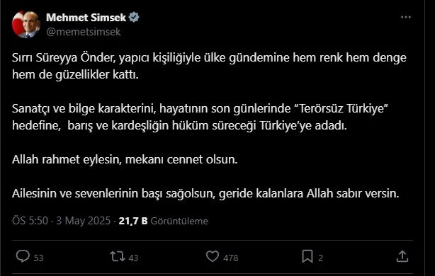 Siyasilerden Sırrı Süreyya Önder için başsağlığı mesajı (3)