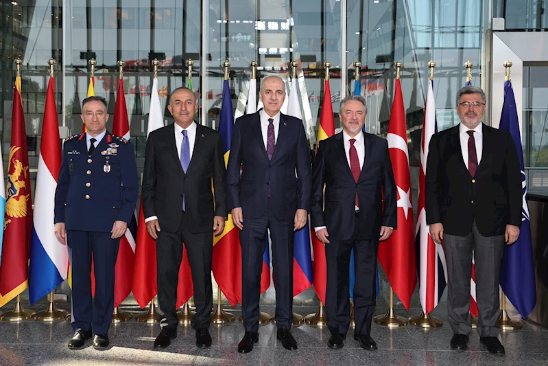 TBMM Başkanı Kurtulmuş, Türkiye’nin NATO Daimi Temsilciliği’ni ziyaret etti