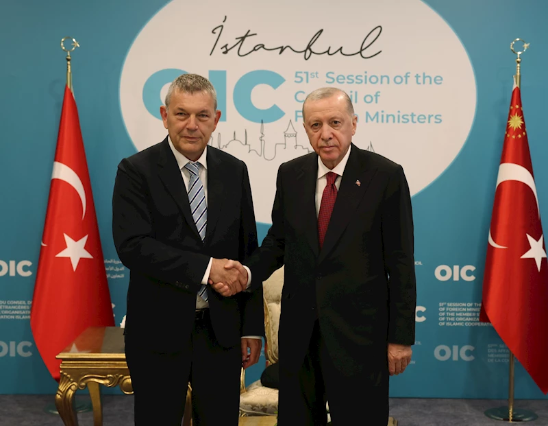 İstanbul - Cumhurbaşkanı Erdoğan, BM UNRWA Genel Komiseri Philippe Lazzarini’yi kabul etti