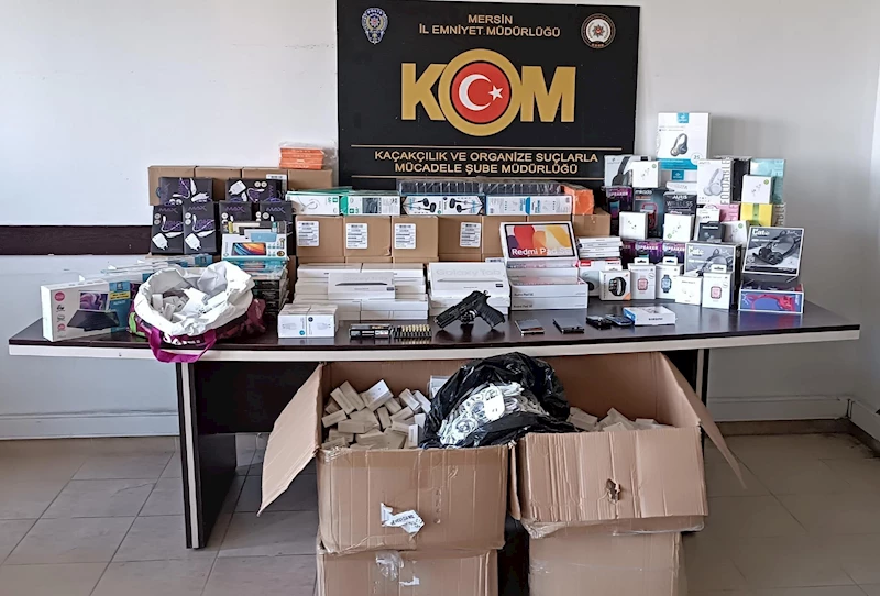 Mersin’de kaçak telefon operasyonu: 12 şüpheliden 2