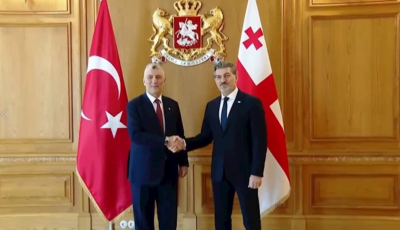 Bakan Bolat, Gürcistan Cumhurbaşkanı Mikheil Kavelaşvili ile bir araya geldi