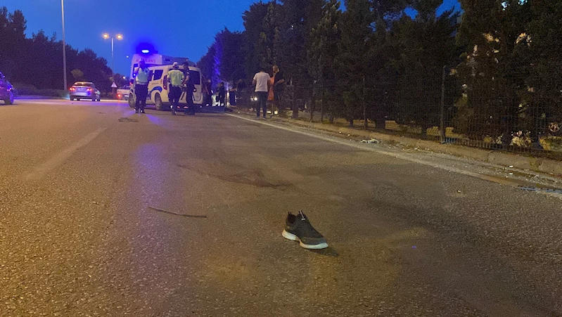 Yolun karşısına geçmek isterken canından oldu