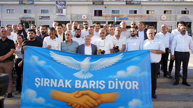 Sivil toplum kuruluşlarından ‘Şırnak barış istiyor’ açıklaması