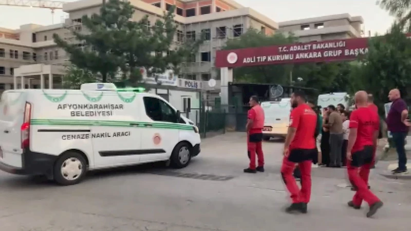 Orman şehitlerinin naaşları Ankara Adli Tıp Kurumu