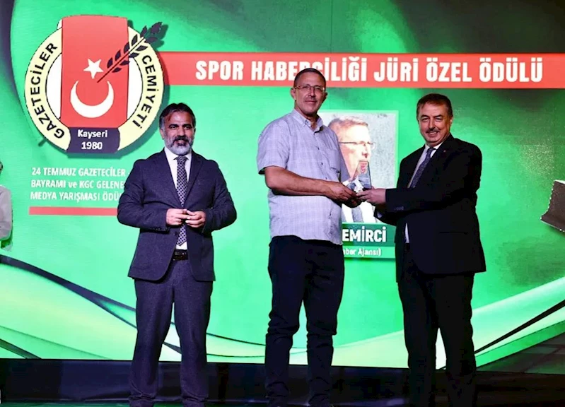 Kayseri Gazeteciler Cemiyeti’nden DHA’ya 3 ödül