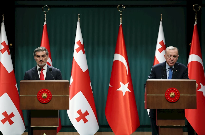 Cumhurbaşkanı Erdoğan, Gürcistan Cumhurbaşkanı Kavelaşvili