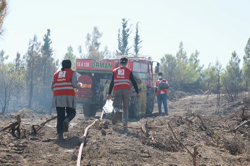 Türk Kızılay’ın orman yangınlarıyla mücadeleye desteği sürüyor