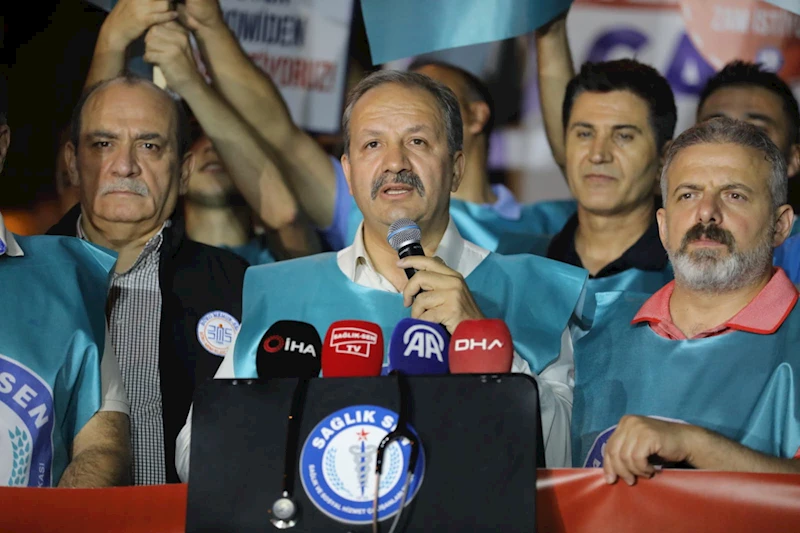 Sağlık-Sen’den 81 ilde ‘112’ dakikalık oturma eylemi