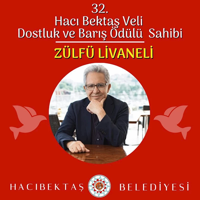 Hacıbektaş Veli Dostluk ve Barış ödülü, Zülfü Livaneli’ye verildi