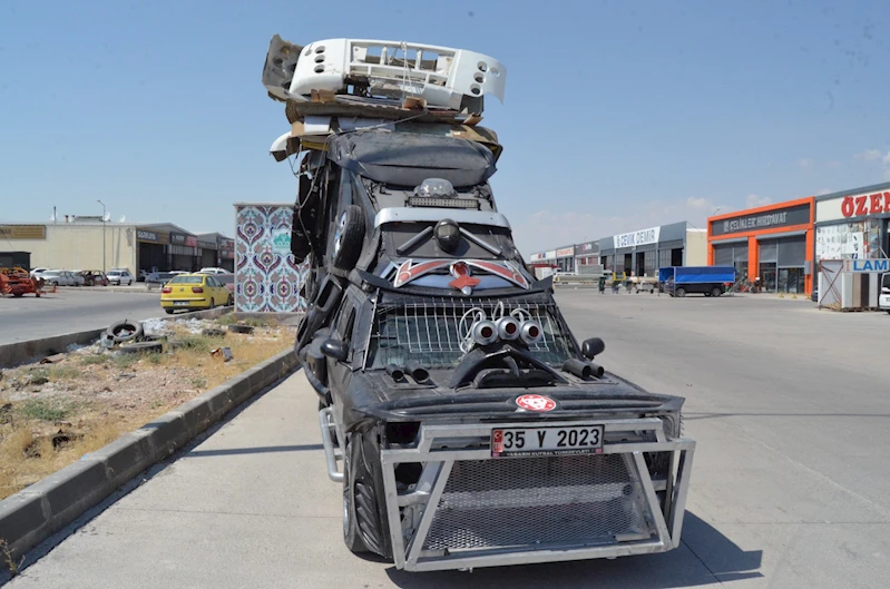 Bilim kurgu filmlerindeki gibi modifiyeli araç