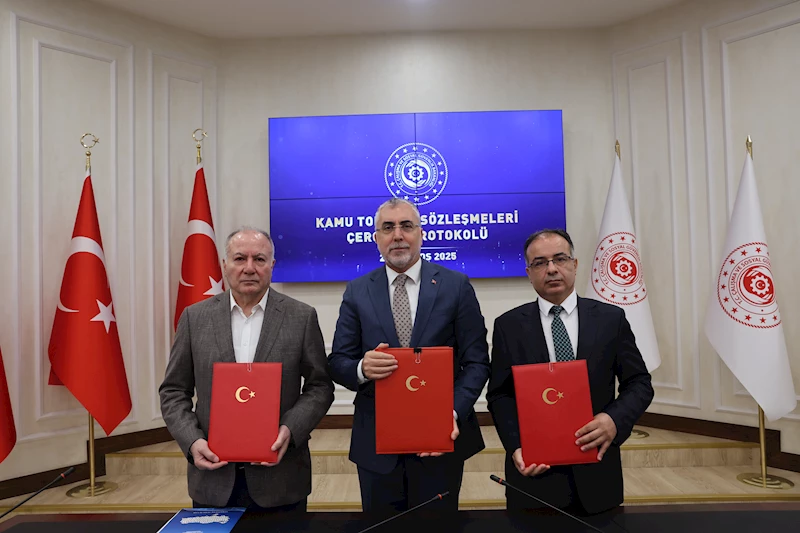 Kamu işçisine zam görüşmelerinde protokol imzalandı / Ek fotoğraflar