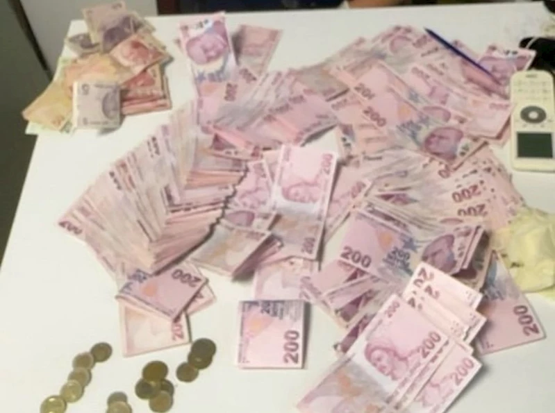 Dilencinin üzerinden 45 bin lira çıktı