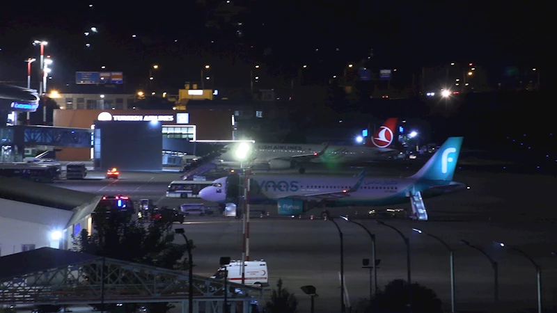 Trabzon- Cidde seferi için havalanan uçak, motor arızası nedeniyle acil iniş yaptı