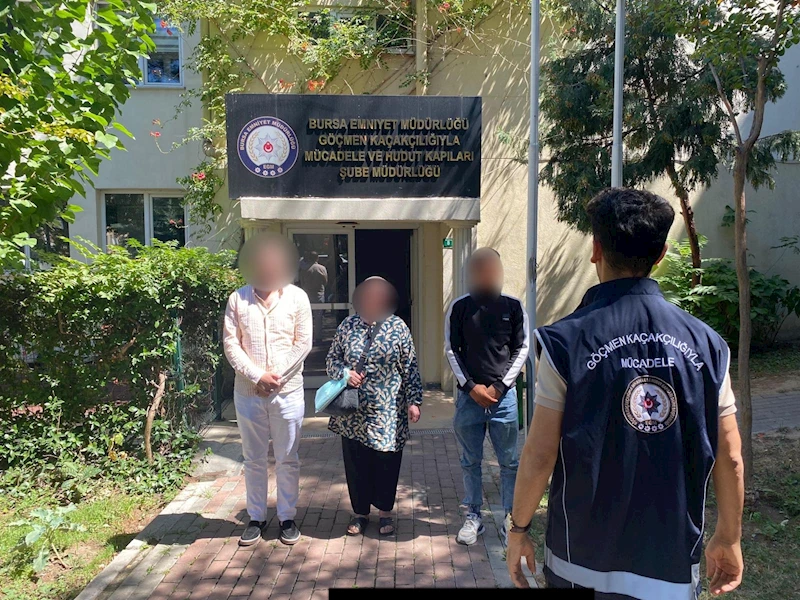Bursa’da göçmen kaçakçılığı operasyonu: 3 gözaltı