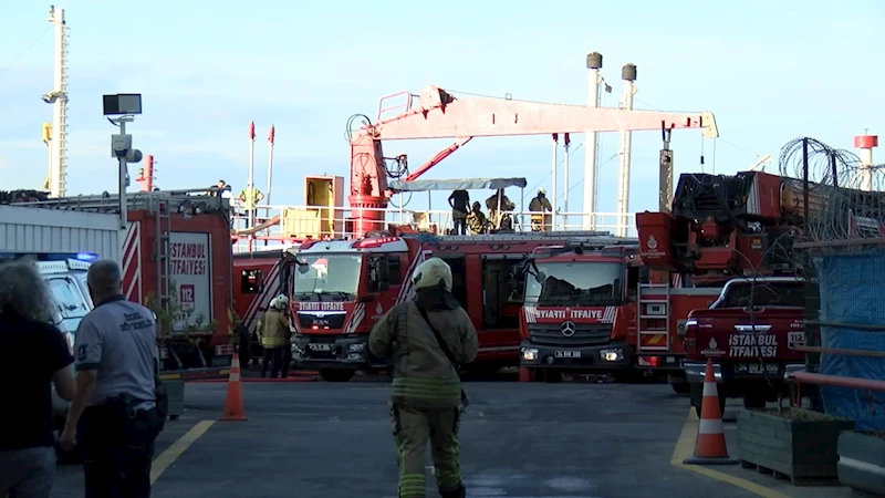 İstanbul- Haydarpaşa Limanı’nda gemide çıkan yangın söndürüldü -2