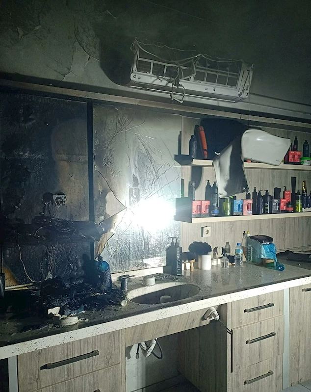 Berber dükkanına molotofkokteylli saldırı