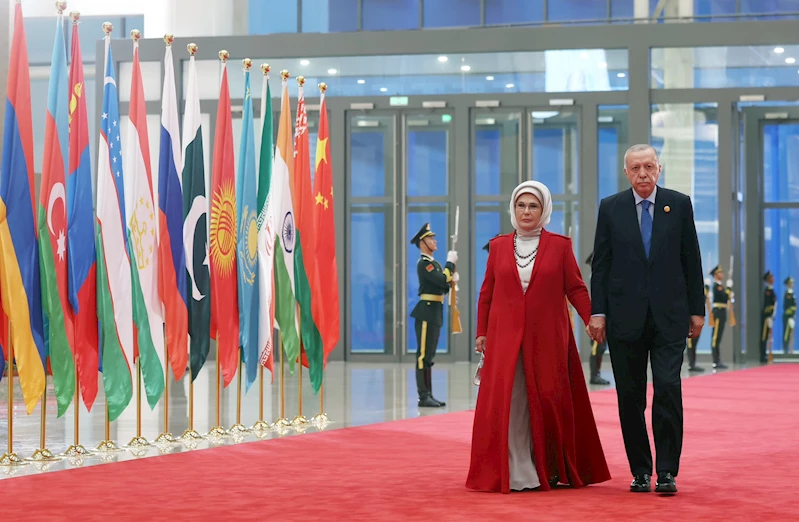 Cumhurbaşkanı Erdoğan, Çin Devlet Başkanı Şi’nin liderler onuruna verdiği yemeğe katıldı