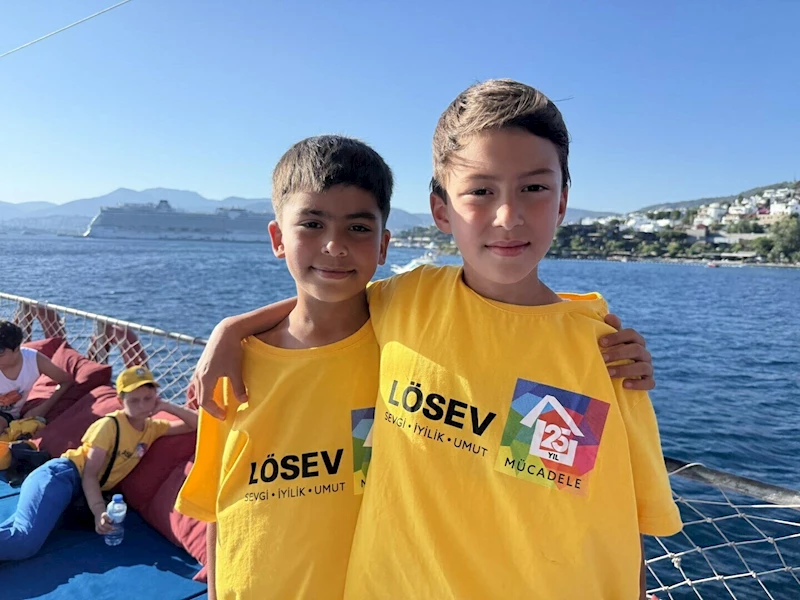Muğla- Lösemiyi yenen ikizler, LÖSEV tatil köyünde moral buldu /Video eklendi 