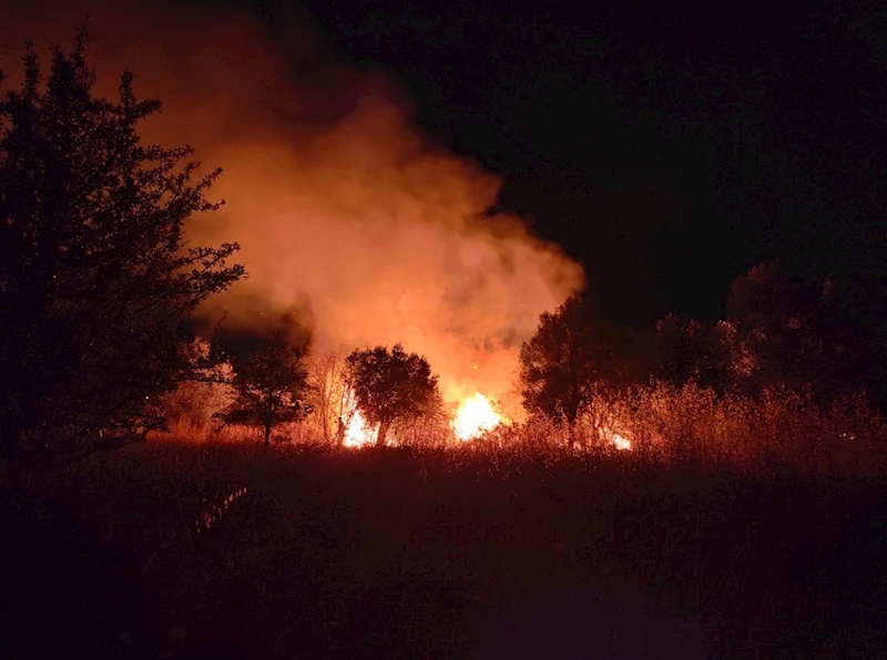 Kızına hediye olarak aldığı otomobil alev alev yandı