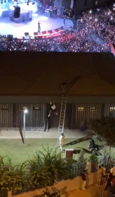 Konseri izlemek için çıktığı çatıdan atıldı, savcılık soruşturma başlattı
