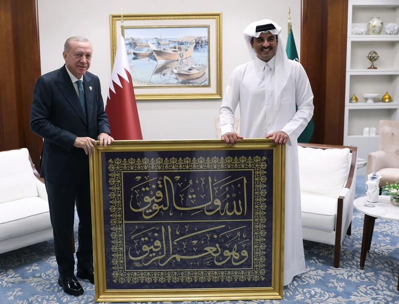 Cumhurbaşkanı Erdoğan, Katar Emiri Al Sani ile görüştü / Geniş haber