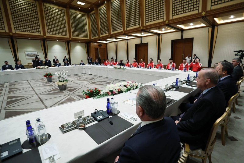 Cumhurbaşkanı Erdoğan, A Milli Basketbol Takımı