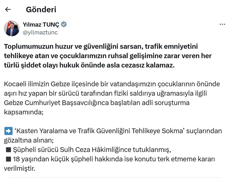 Çocuklarının gözü önünde babaya tokat atan cip sürücüsü tutuklandı (4)