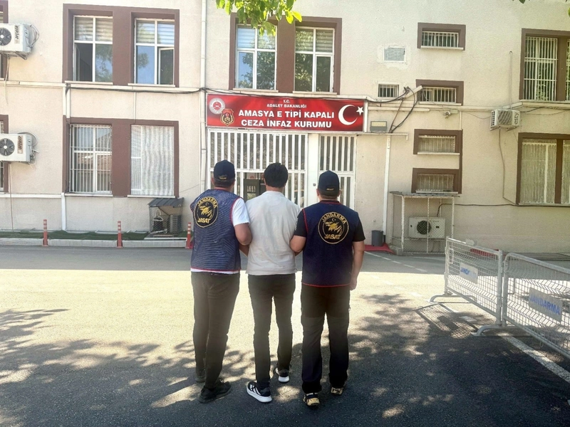 Amasya’da 10 yıl hapis cezası bulunan hükümlü yakalandı