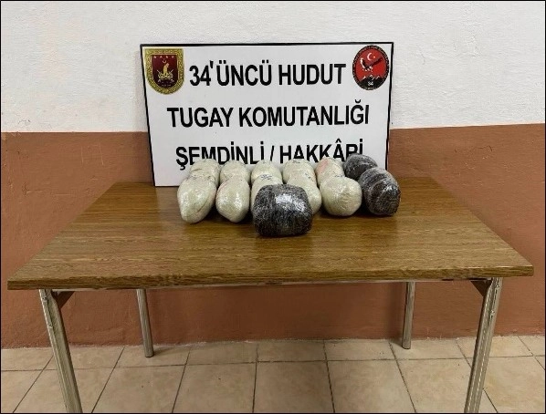 MSB: İran hudut hattında 14 kilo uyuşturucu ele geçirildi