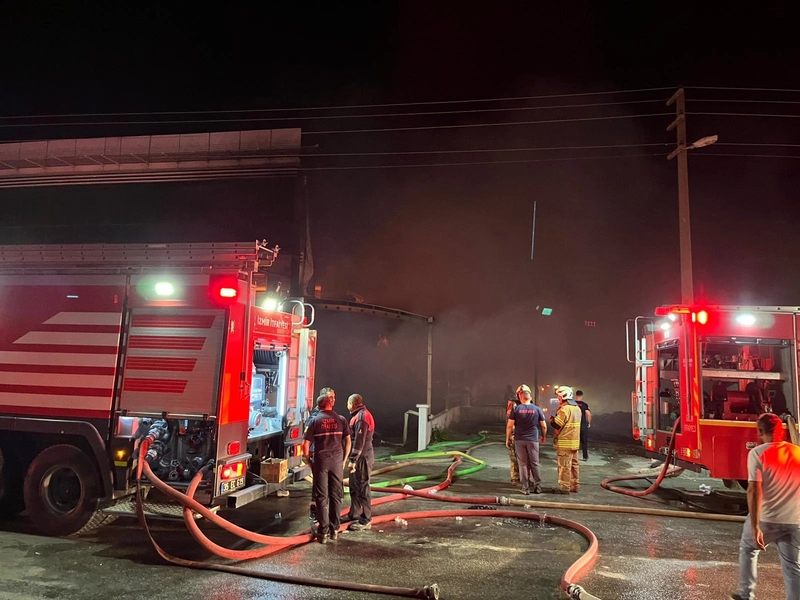 İzmir’de mobilya fabrikasında yangın (2)