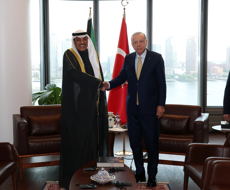 Cumhurbaşkanı Erdoğan, Kuveyt Veliaht Prensi Halid Es Sabah