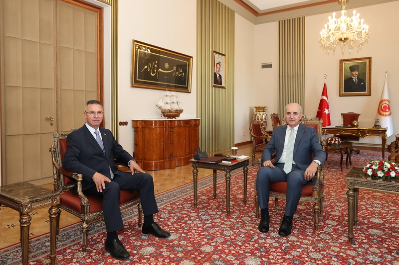 TBMM Başkanı Kurtulmuş, Filistin Büyükelçisi Mustafa