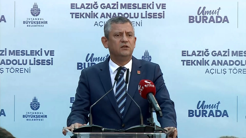 Özgür Özel, Elazığ’da İBB’nin yaptırdığı okulun açılışına katıldı