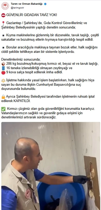 Bakanlıktan 