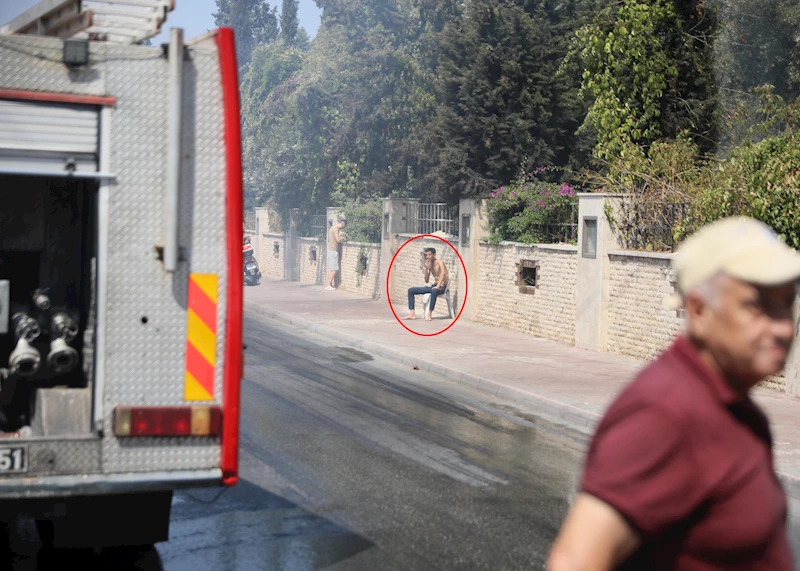 Antalya- Benzin döküp evi ateşe verdi, oturup yangını izledi /Video eklendi 