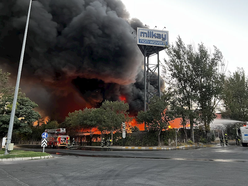Kayseri’de tekstil fabrikasında yangın