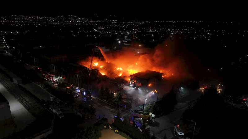 Niğde OSB’de plastik ambalaj fabrikasında yangın/ Ek fotoğraflar