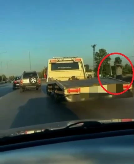 Düğün konvoyunda makas atan çekicinin sürücüsüne 19 bin 527 lira ceza